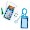 Photocard Holder with Pendant and Retractable Spring Coil Keychain Water Resistant Card Holder Sleeves Hold 1-2 Cards