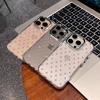 Роскошный чехол для телефона с розовыми точками Для Iphone 17 17E 16E 13 Plus 14 Pro Max 12 11 15 16 Прозрачный Гладкий Противоударный Чехол Coque
