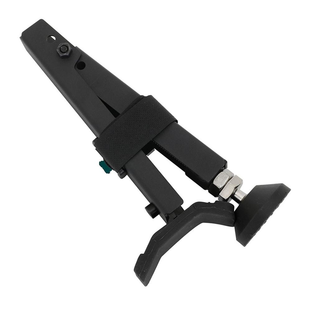 Motorcycle Single Side Paddock Stand Wheel Stand Support Foldable Aluminum Black