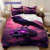 Raven Skull Fantasy Set Threepiece Set 1 Duvet Cover 2 Pillowcase Without Core Soft And Comfortable Bedding Set Christmas Birthday Gift