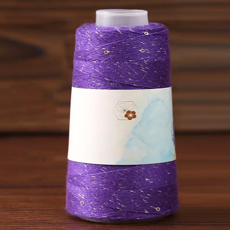 1 шт. Пряжа ручной вязки для подарка, сделай сам, блестящая шелковая нить с пайетками, пряжа из чистого хлопка и натурального шелка ручной работы, вязальная пряжа с серебряной нитью