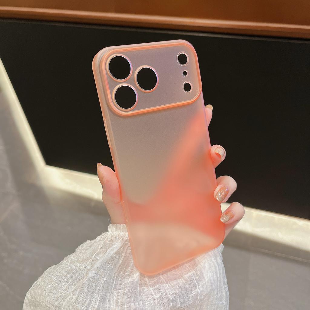 Ультратонкий матовый чехол для телефона для iPhone 17 Air 17 Pro Max Простой однотонный PP Защита от отпечатков пальцев Задняя крышка Funda