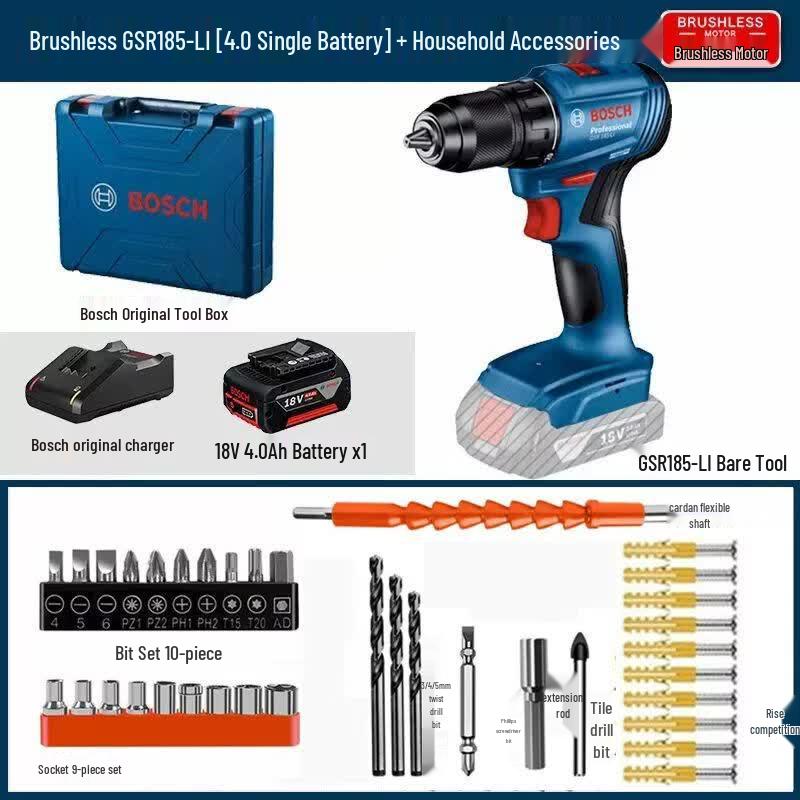 Bosch 12V Cordless Impact Drill/Screwdriver CN plug (adapter included)