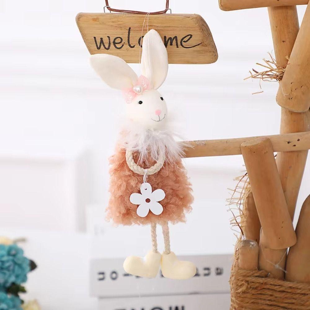 Hanging Design Rabbit Doll Festive Style Easter Bunny Easter Decoration Spring Holiday