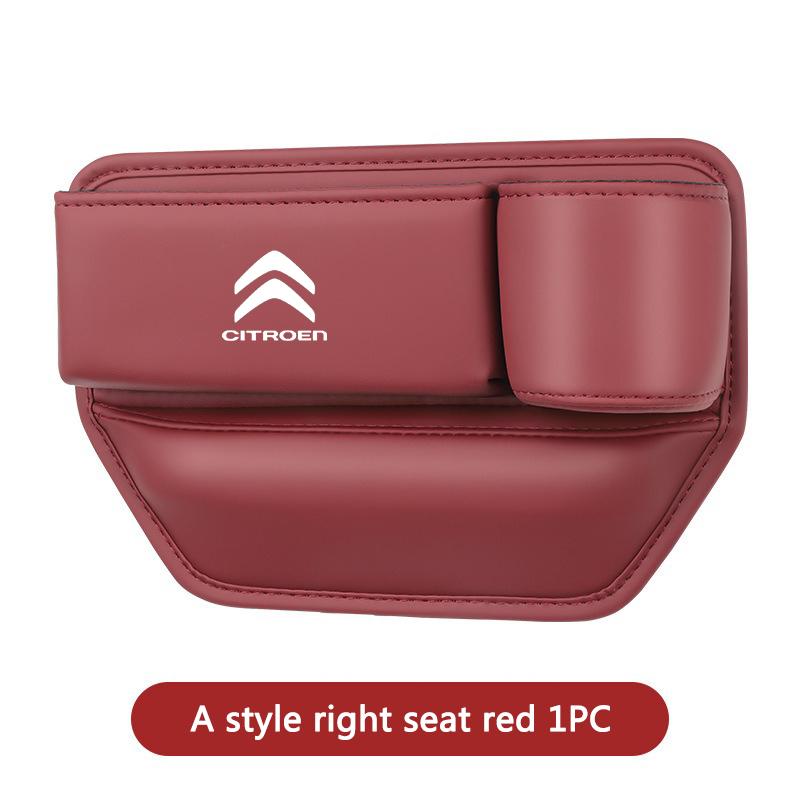 AAMZ1 New Leather Car Seat Gap Storage Box Water Cup Phone Brace for Citroen C4 C3-XR C5 Aircross C6 C-quatre Picasso C-Elysee C4L C3L