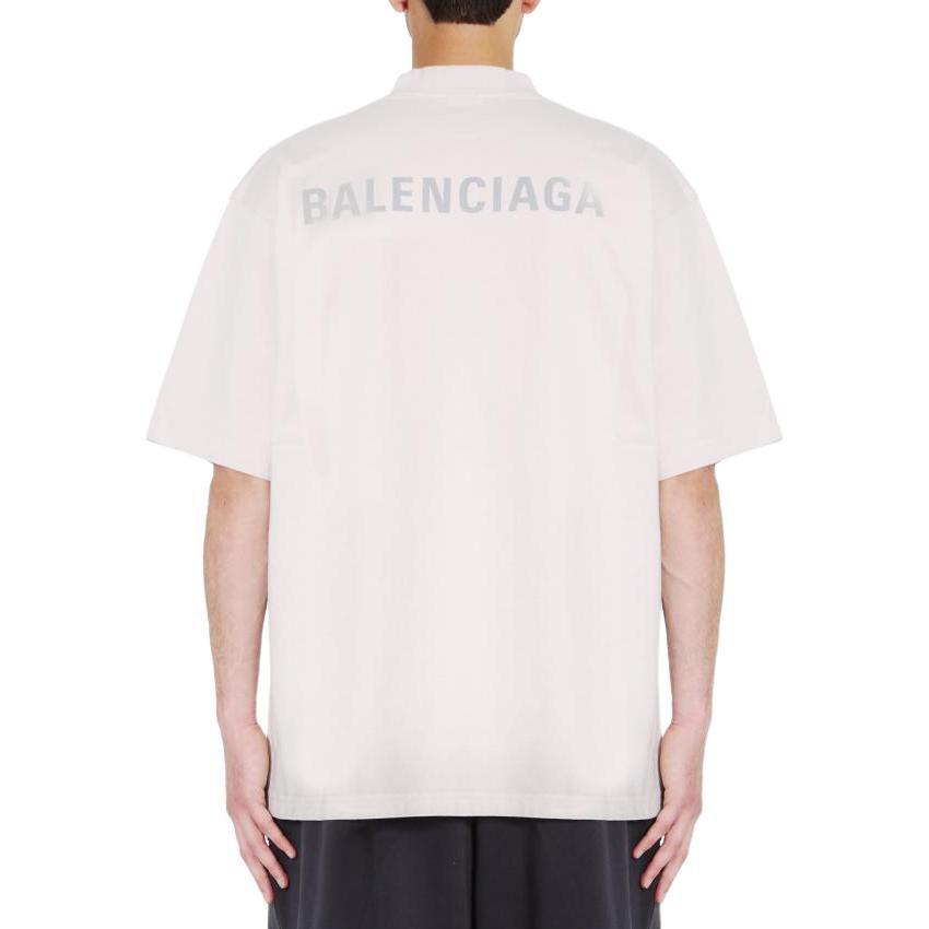 Balenciaga Футболка среднего кроя с принтом логотипа 764235TQVN19016