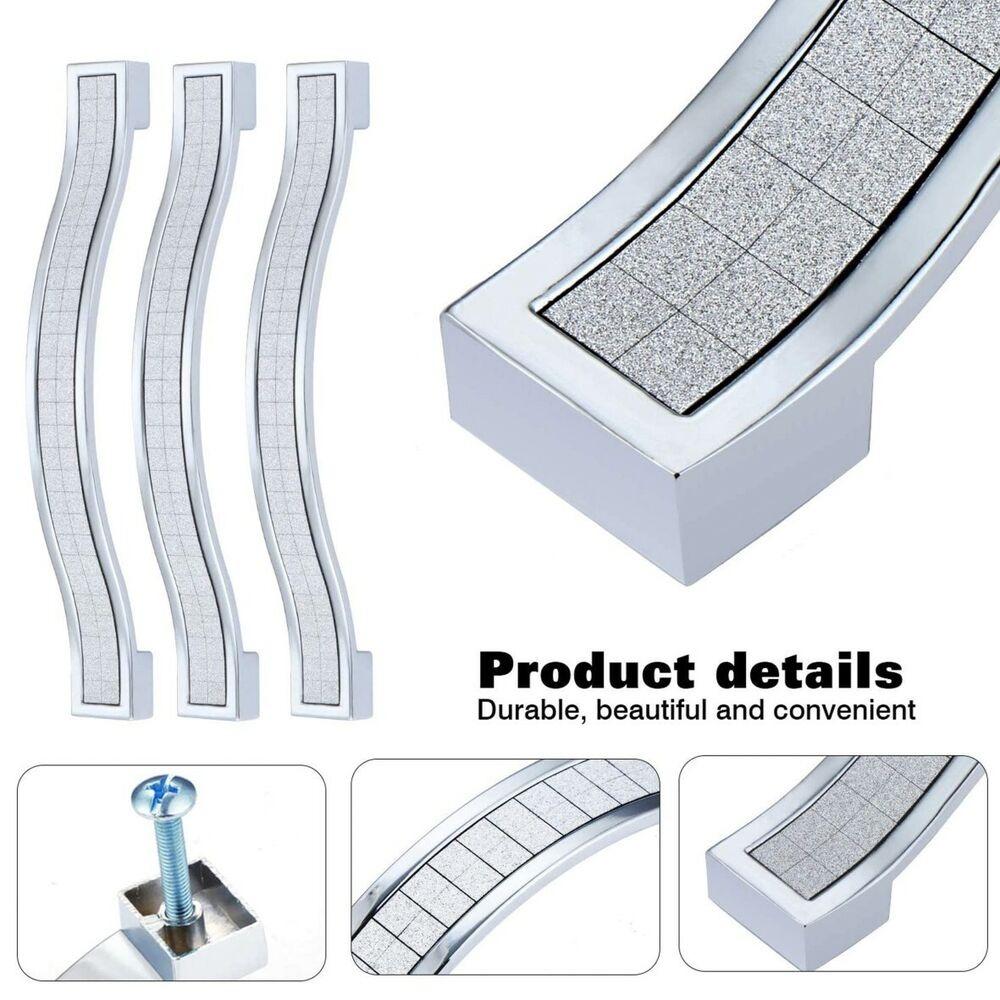1/2 шт. Ручки из цинкового сплава со стеклянным хрусталем, скандинавские ручки для дверей с ящиками и шкафом