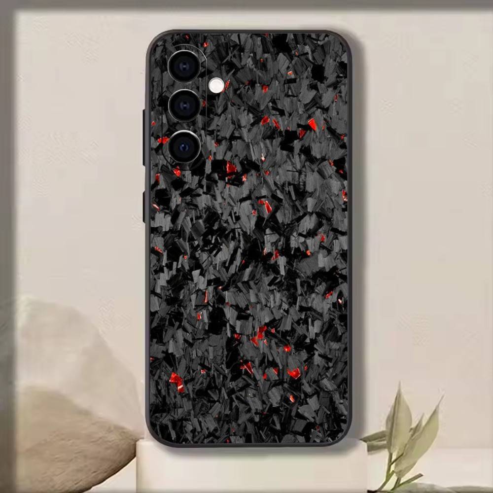 Рисунок под карбон   Чехол для телефона для Samsung Galaxy A73, A72, A71, A70, A53, A52, A51, Другие Мягкий черный чехол