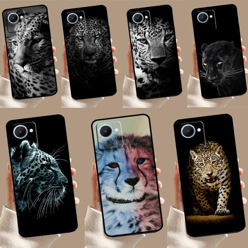 Cheetah Panther Snow Cheetah For Realme C55 C53 C67 C51 C35 C33 C31 C30 C25s C21Y GT Neo 6 5 9 10 11 12 Pro Plus Case