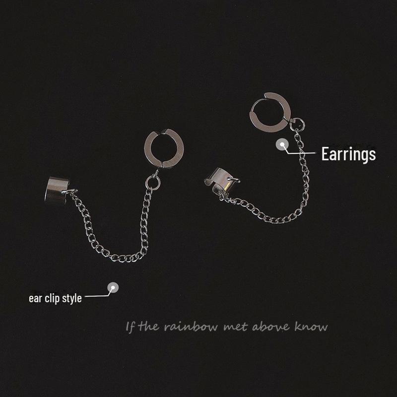 Шикарные серьги-каффы без проколов для женщин – трендовый хип-хоп-клипс 2025 года