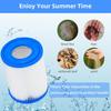 Filter Cartridge for Bestway II, Pool Spa Filter Cartridge for Flowclear II, for Lay Z Spa, 58094, 58383, 58386, 58117, 58386GS