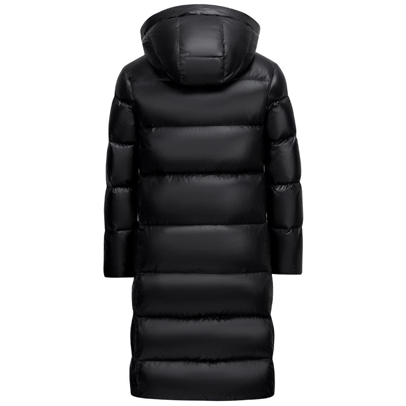 Унисекс модные длинные пуховые пальто для мужчин и женщин зимнее пальто высокого качества брендовые мужские пуховики с капюшоном толстые теплые зимние парки