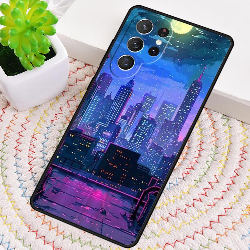 Чехол для телефона City Pop Art At Night для Samsung Galaxy note 10 pro S26 Ultra S23 S24 FE S25 S21 S22 PLUS ударопрочный