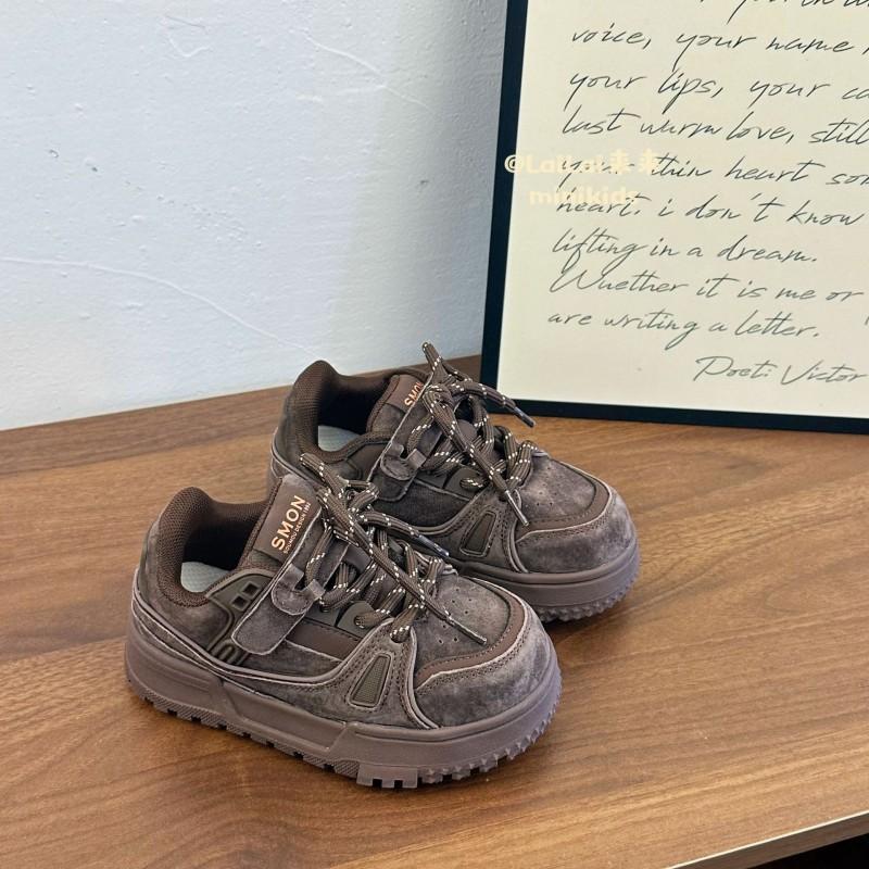 Youth style shoes Kids Casual Sneakers Boys Girls Lightweight Anti-Slip Rubber Sole Low Top Shoes