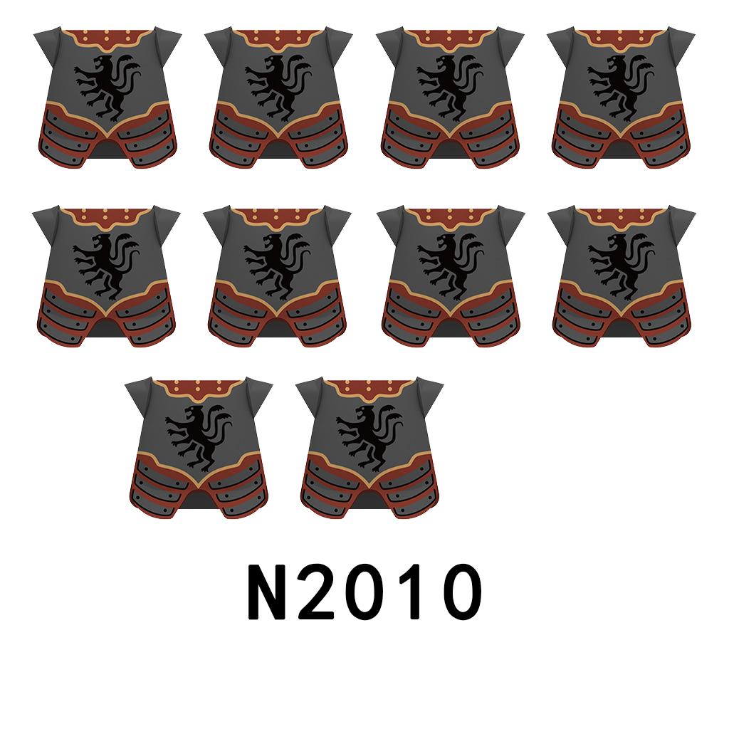 Средневековый военный замок, рыцарские доспехи, строительные блоки, наплечники, аксессуары для доспехов, Красный Лев, Черный Орел, оружие, конструктор, игрушки.