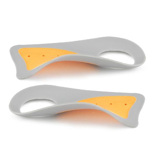 1 пара ультратонких силиконовых стелек для мужской/женской обуви, стельки с амортизацией, мягкие, с противоскользящей накладкой на пятку