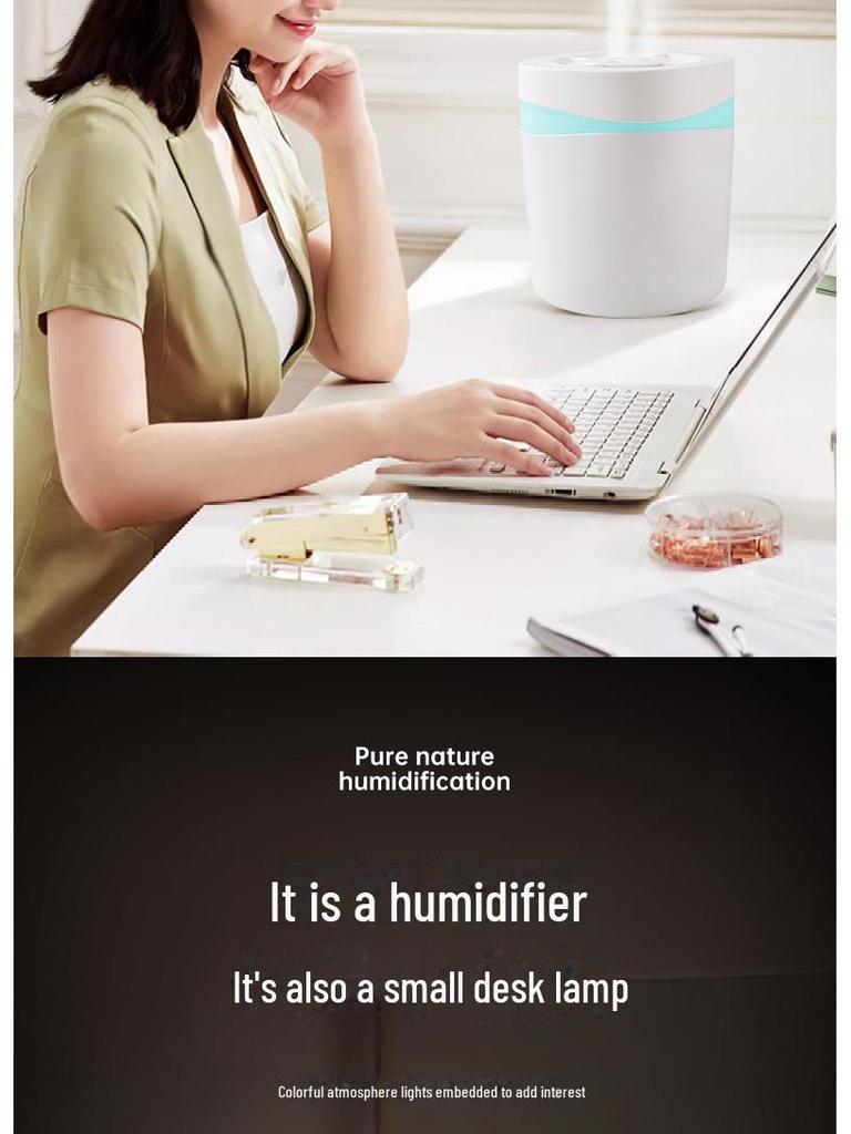 Увлажнитель воздуха двойного назначения и ночник с дистанционным управлением – бесшумное, мощное устройство для ароматерапии в спальне