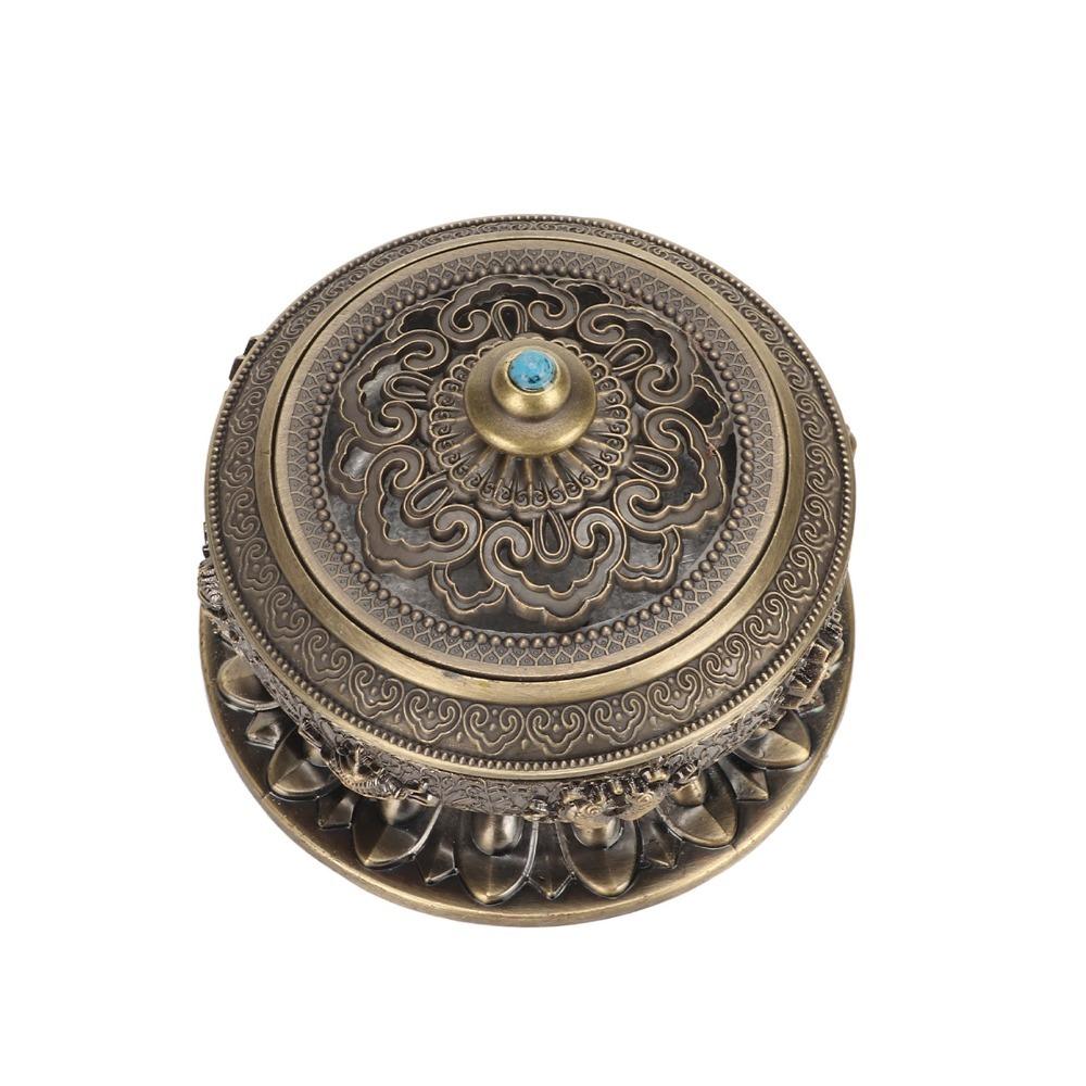 2pcs Zinc Alloy Incense Cone Holder Bronze Lotus Incense Bowl Metal Incense Burner  For Tea Ceremony