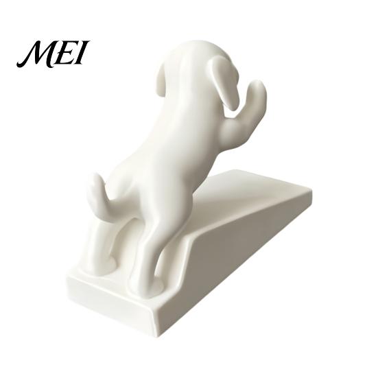 Healing Desk Ornament for Decor 3D Printed Cartoon Dog Door Stopper, Cute Animal Holder, Holder Non-Slip Wedge Floor Wall Protection Home Puppy