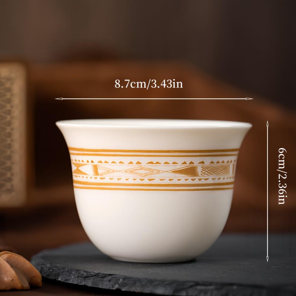 Керамическая кофейная чашка, чайная чашка, белый фарфор, простой, изысканный, экзотический стиль, высокое качество, для офиса, дома, дегустационная чашка, подходит для подарков