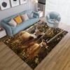 15 Sizes Flag Deer Pattern Rug Carpet for Living Room Bathroom Mat Creative Doormat Carpet for Bedroom Home Decor Alfombras Cool