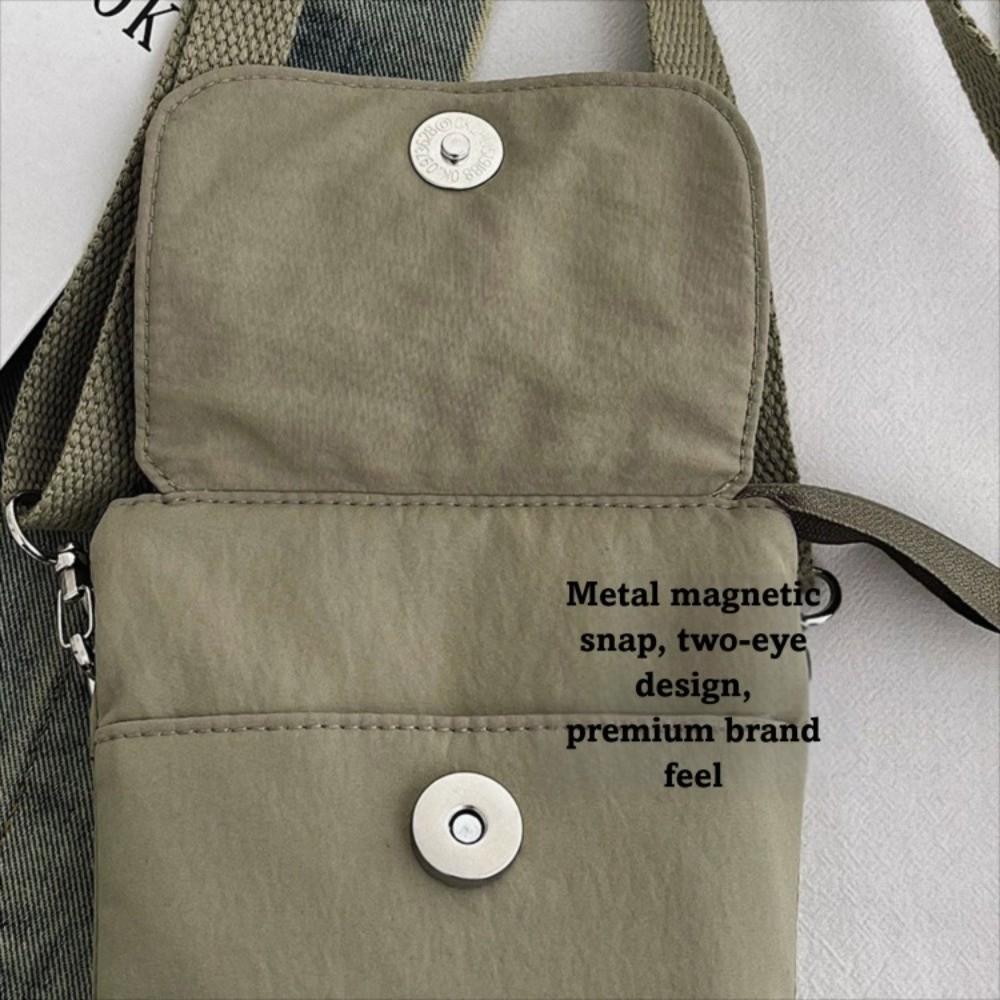 Модная Нейлоновая Сумка для Телефона Мини-Размера Ультралегкая Кошелек Монетница Однотонная Регулируемый Ремень Сумка на Плечо Унисекс