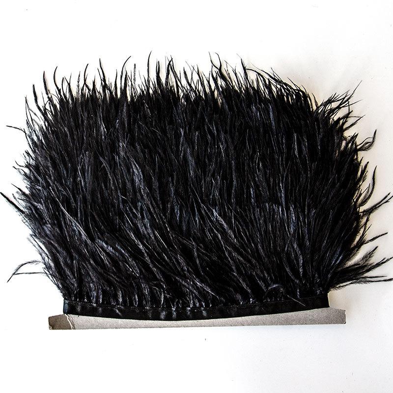 10-15Cm Ostrich Hair Cloth Strap Clothing Skirt Down Jacket Cuffs Diy Accessories Accessories Fur Collar Ostrich Feathers