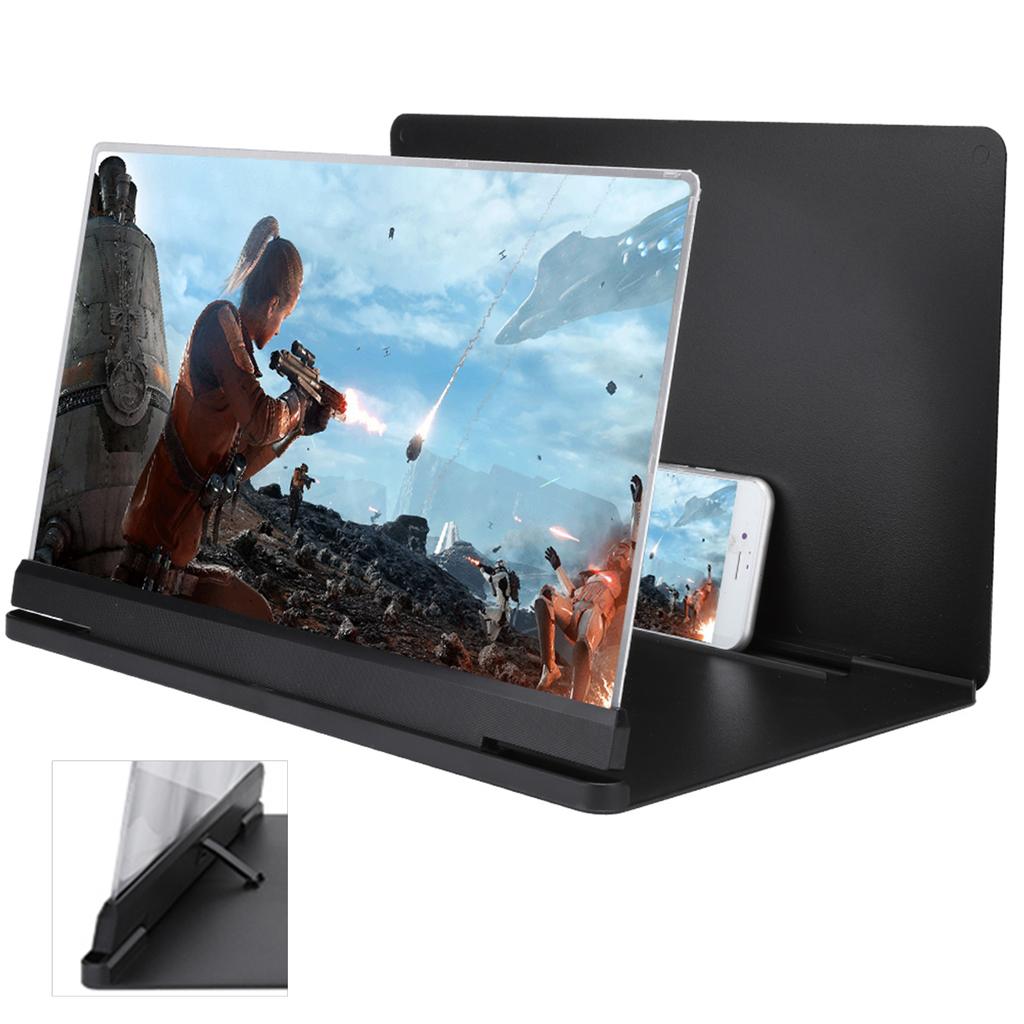 18X Mobile Phone Screen Magnifixer Amplifier 14in Anti radiation Zoom Prevent Reflective Black