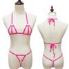 Sexy Lingerie 2 Piece Halter Neck Bikini Women's Underwear Set Mini Bikini Open Micro Bra Top Briefs Panties For Women