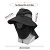 Summer Outdoor Sun Hats for Men Women Removable Hunting Fishing Sun Cap Hiking Camping Visor Wide-Brimmed Hat Fisherman Hat