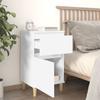 Nightstand White 40x35x70 cm