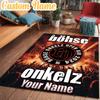 Custom Name Realm Onkelz Band Rug Office Rug, Indoor Rug, Chair Rug, Living Rooms, Doormat Game Rug Home Decor Birthday Christmas Gifts