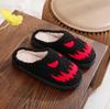 2024 Women Plush Slippers Autumn Winter Warm Funny Green Haired Monster Shoes Cute Fluffy House Non Slip Couples Cotten Slippers