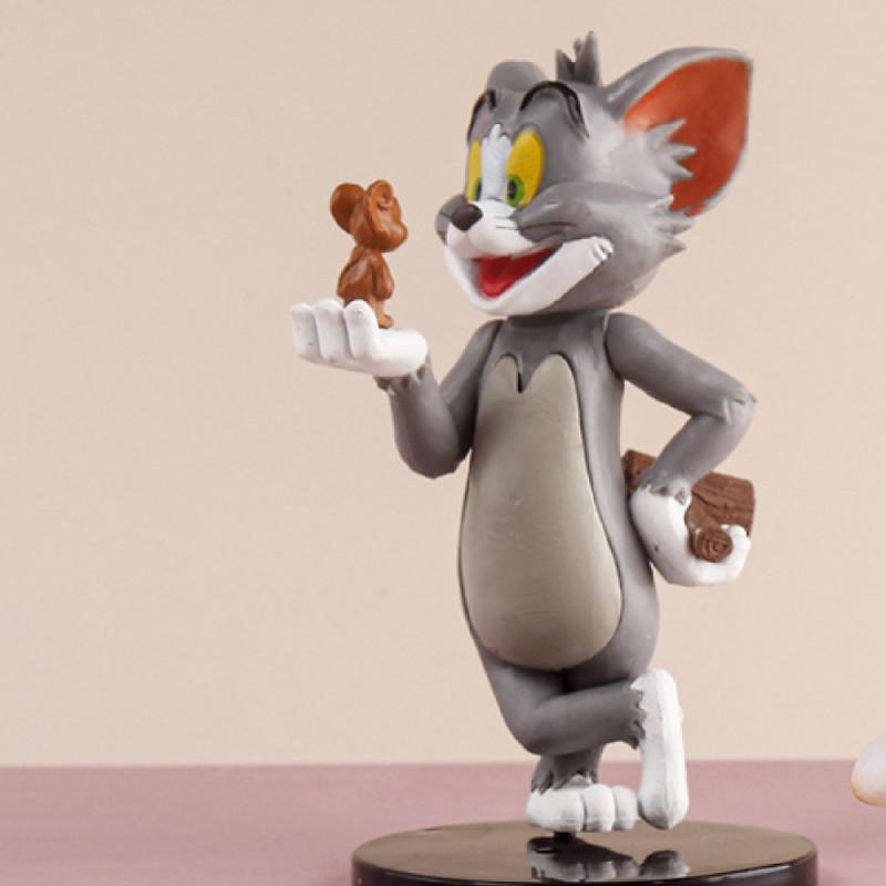 Том и Джерри Торт на день рождения Выпечка Украшение Фигурки Милая мышь Модель гамбургера