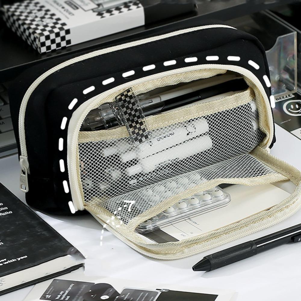 Настольный пенал для хранения, эстетичный пенал в корейском стиле, органайзер для ручек, забавная танцующая панда, пенал для детей