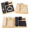 Wooden Jewelry Organizer Stylish Display Stand for Necklaces and Bracelets Jewellery Tray Accessory Presentation Stand