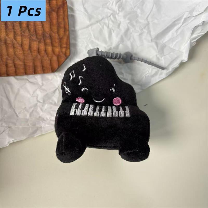 1/2 шт. Милые Забавные Черные Румяна Пианино Плюшевая Кукла Игрушки Брелок Подвеска Шармы для Сумки Украшения для Рюкзака Девичий Брелок Подарки