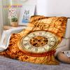 3D Ancient Nautical Chart World Map Compass Soft Flannel Blankets,Throw Blanket Comfortable Blanket for Picnic Beds Sofa Bedroom