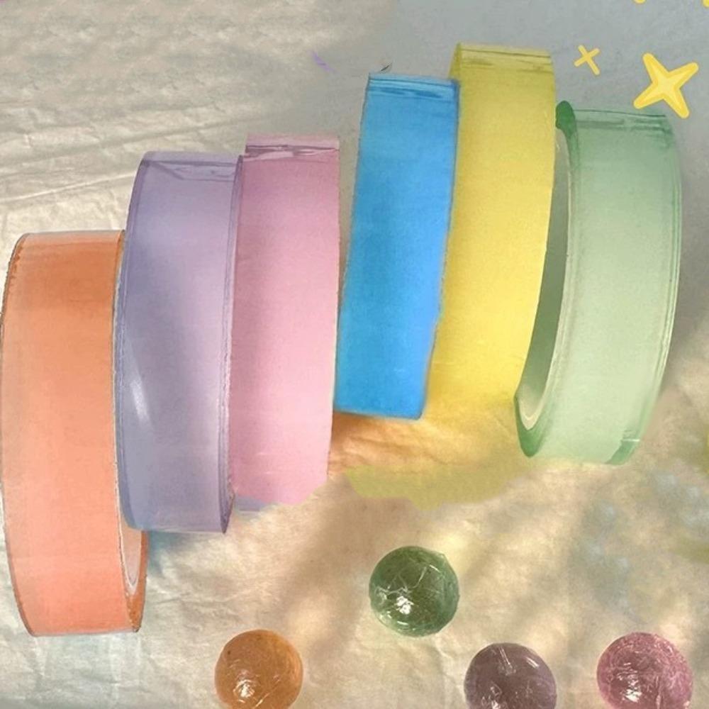 Making Colored Ball Sticky Ball Rolling Tapes DIY Ball Sticky Tapes Rolls Adhesive Tapes Adult