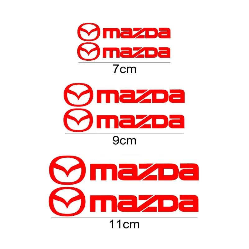 6Pcs Car Brake Caliper Vinyl Stickers Wheel Decals for Mazda MS Speed CX4 Atenza 3 Axela 2 MX5 CX7 CX5 CX9 323 RX8 626 CX30 Bt50 qws22