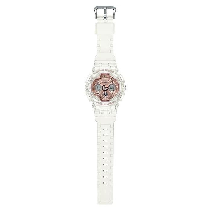 Casio Мужские часы G-Shock Аналогово-цифровые S Серия Скелет GMA-S120SR-7A Белые.