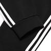 Adidas Женские флисовые спортивные брюки с тремя полосками по бокам в стиле ретро, длинные женские брюки черного цвета H09700