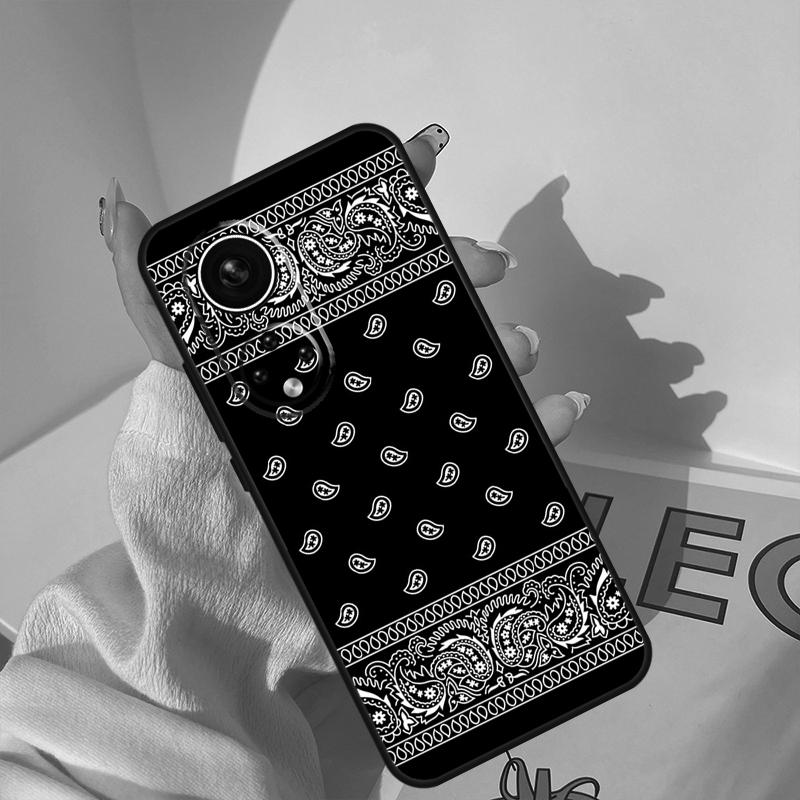 Королевский чехол-бандана в стиле пейсли для Honor Magic 8 Pro 7 6 5 Lite Чехол для Honor 200 400 50 70 90 X8a X8b X9a X9b X9c
