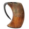 Viking Vibes Drinking Horn Mug Tankard Special Edition - Hand Engraved Viking Original Horn Mug Cup for Mead, Ale and Beer - Original Medieval Mug