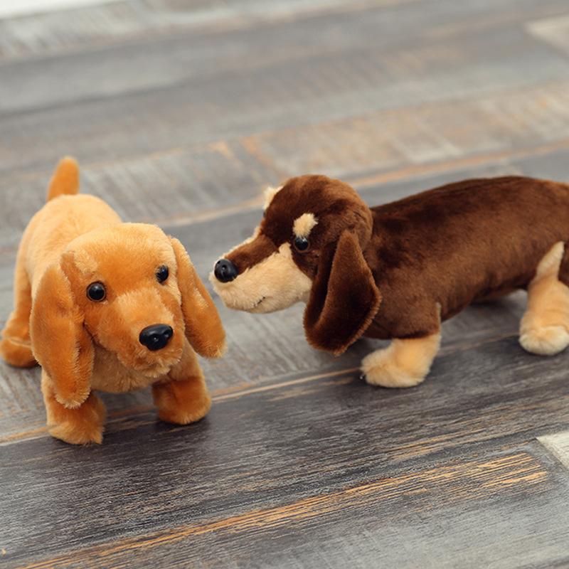 Хэллоуин Симуляция Плюшевая игрушка Собака Такса Милая Мягкая Набивная Животная Собака Такса Кукла Смешной Домашний Декор для Вечеринки Подарок на День Рождения для Детей
