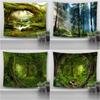 Nature Forest Tapestry Home Decoration Background Wall Cloth Landscape HD Nature Hanging Cloth Livingroom Bedroom