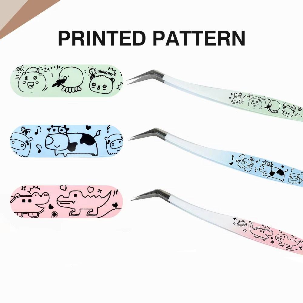 Anti-static False Eyelash Tweezers High Precision Lashes Extension Tweezer Extensions Grafting