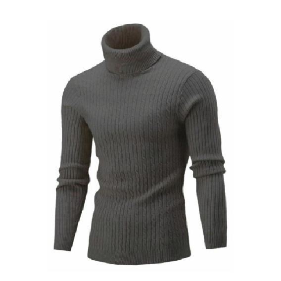 2025 Весна и Осень Зима Мужская трикотажная толстовка с капюшоном Модная молодежная повседневная приталенная мужская кофта с высоким воротником