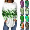 Футболки для женщин, осенние повседневные рубашки с длинным рукавом, толстовки с винтажным графическим принтом, топы, пуловеры, рождественские