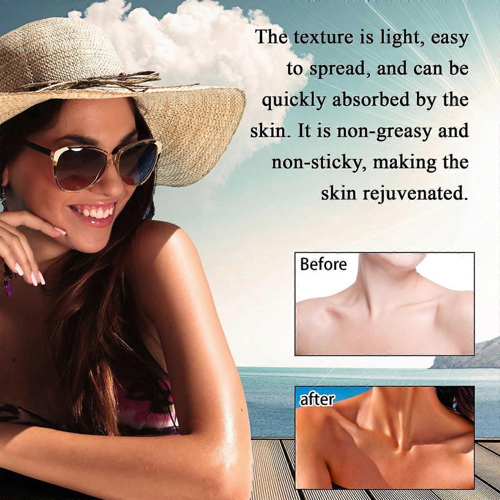 Ouhoe Bronze Skin Darkening Lotion Helps Improve Uneven Skin Tone In Summer When Exposed To The Sun Outdoors. It Is A Moisturizing And Refreshing Dark